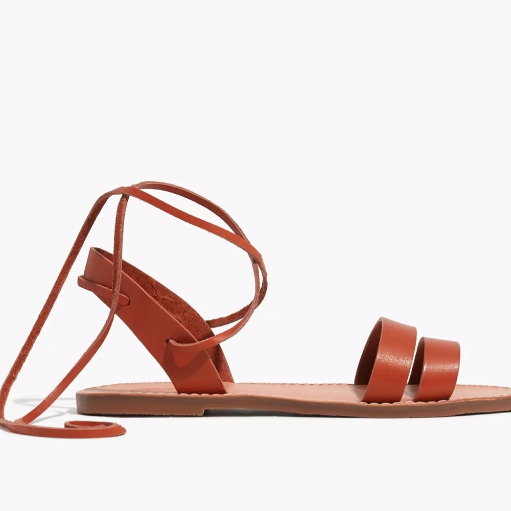 The Boardwalk Ankle-Tie Sandal leather size 6